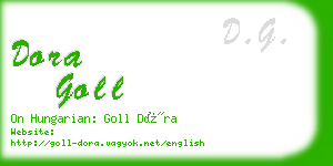 dora goll business card